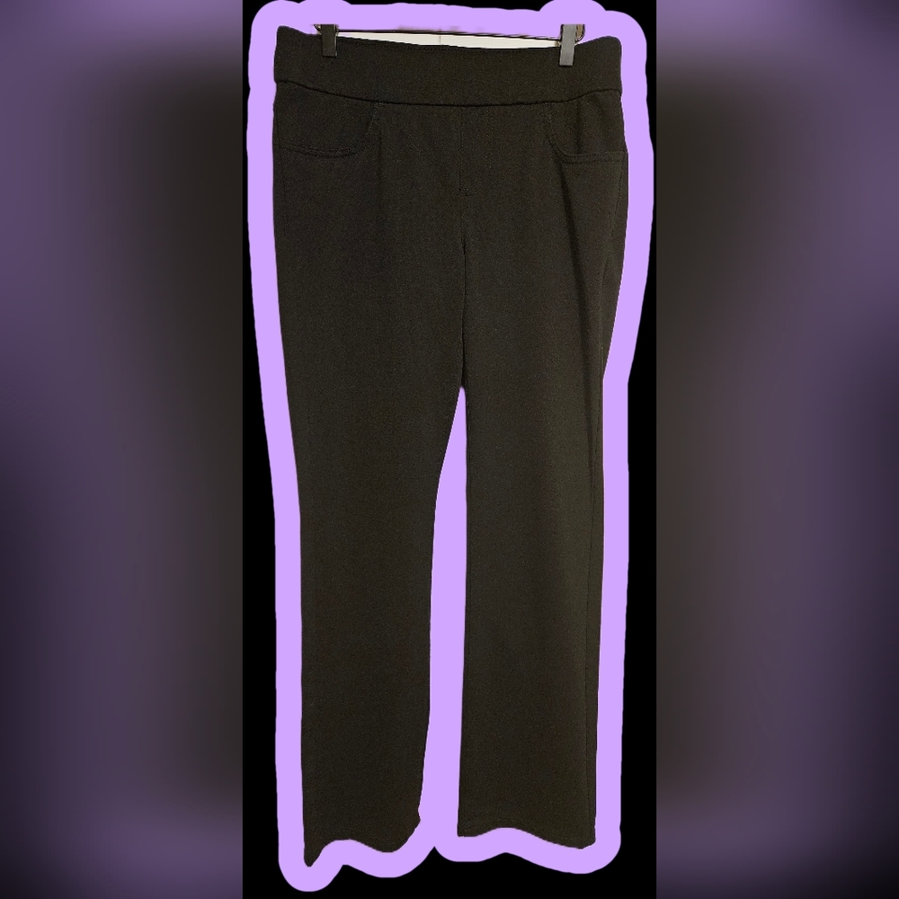 Black Lee Styleups Pullon Pants